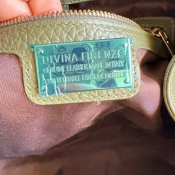 DIVINA FIRENZE Margaux Style Tote Bag Italian Pebbled Leather Viral Purse NWT - Picture 8 of 8